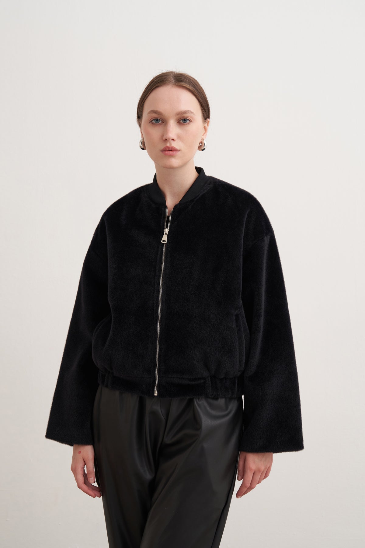 Tay Tüğü Kürk Bomber Ceket