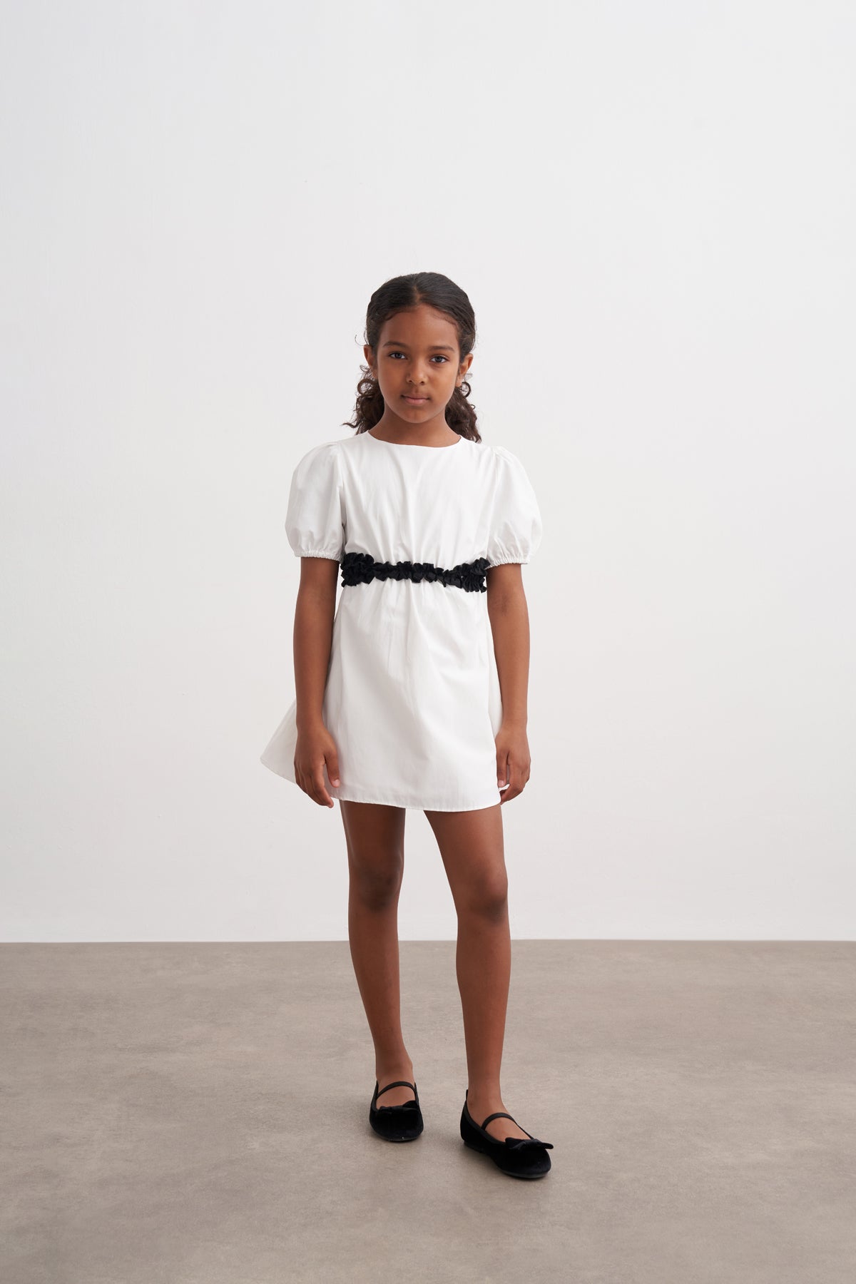 Beli Pencere Detaylı Poplin Elbise