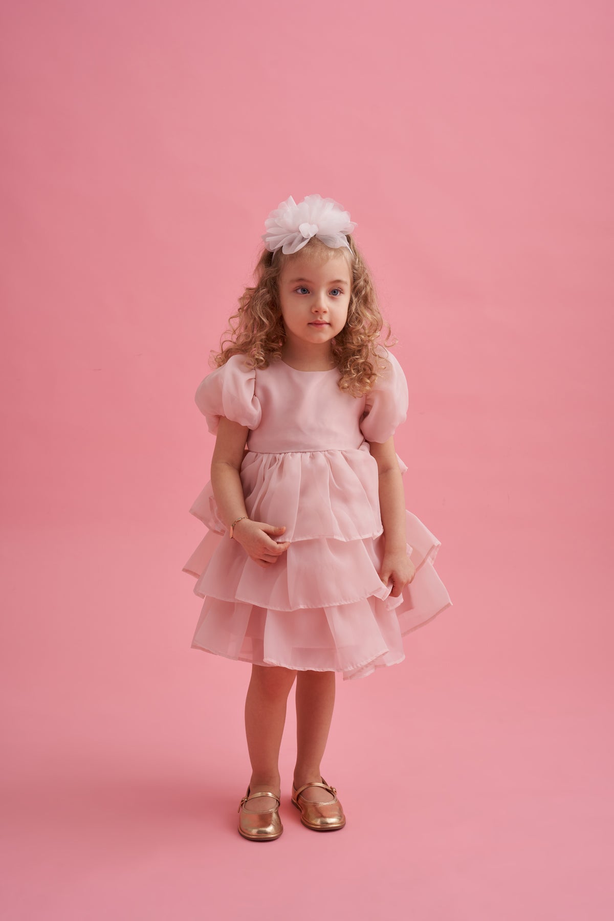 Premium Fırfırlı Tokalı Şık Elbise