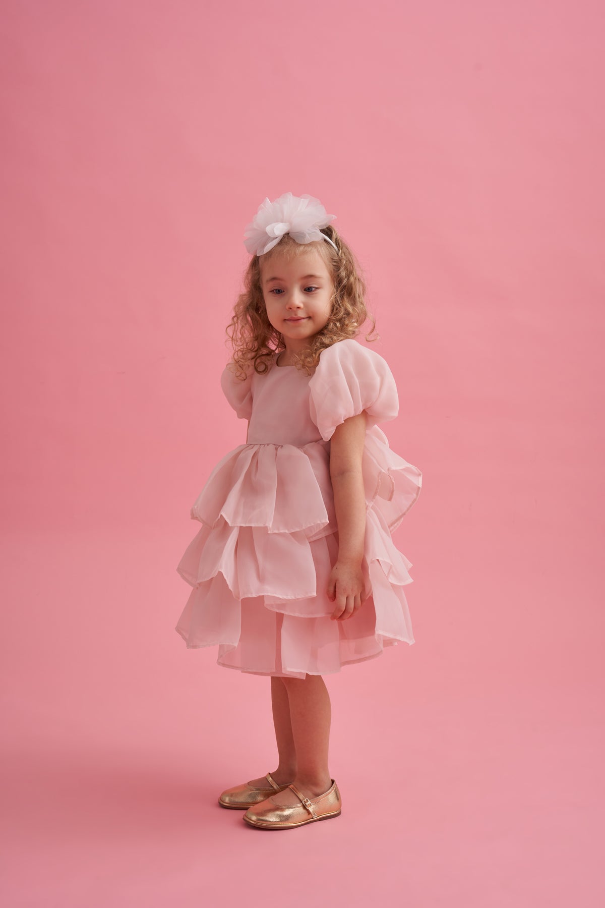 Premium Fırfırlı Tokalı Şık Elbise