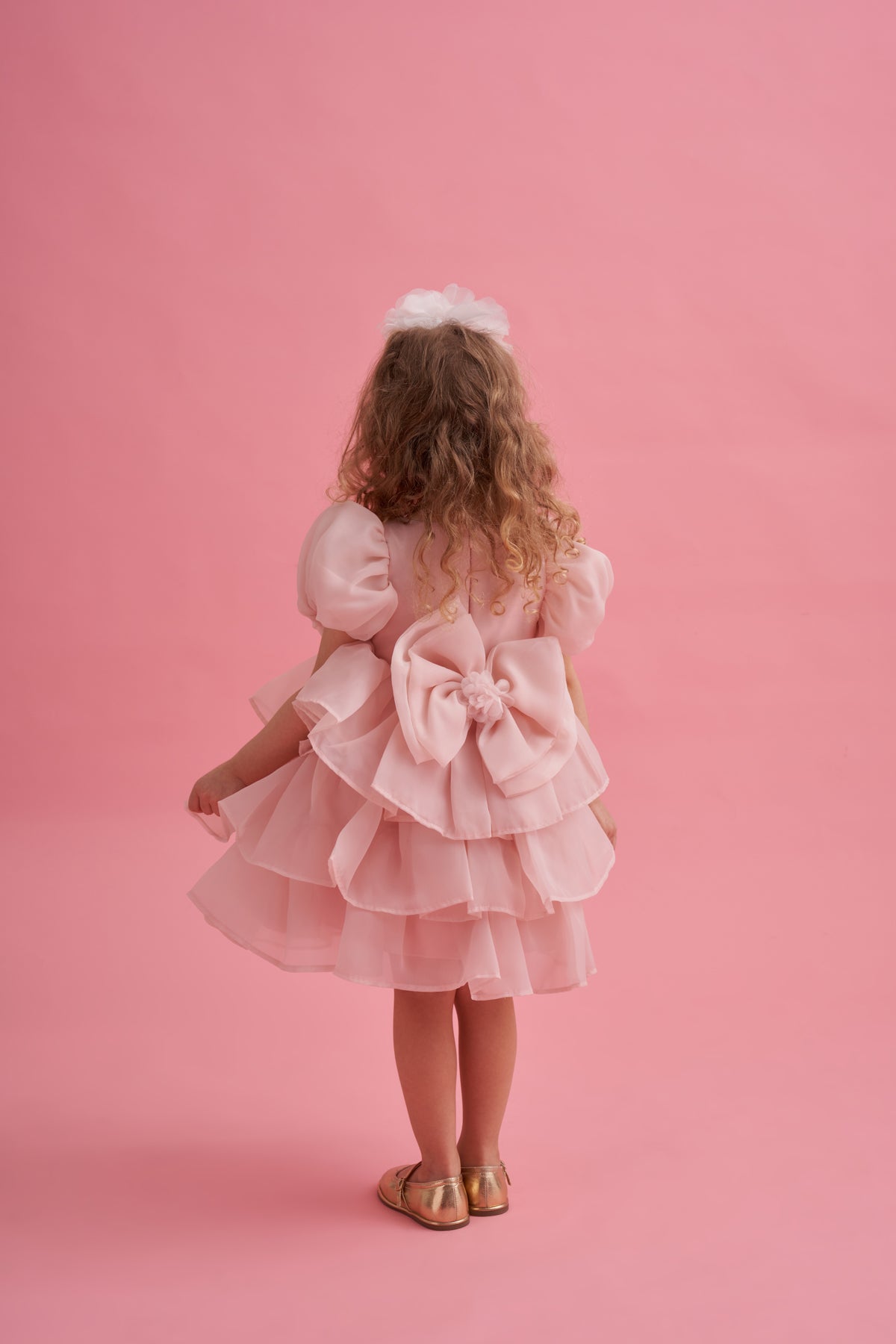 Premium Fırfırlı Tokalı Şık Elbise