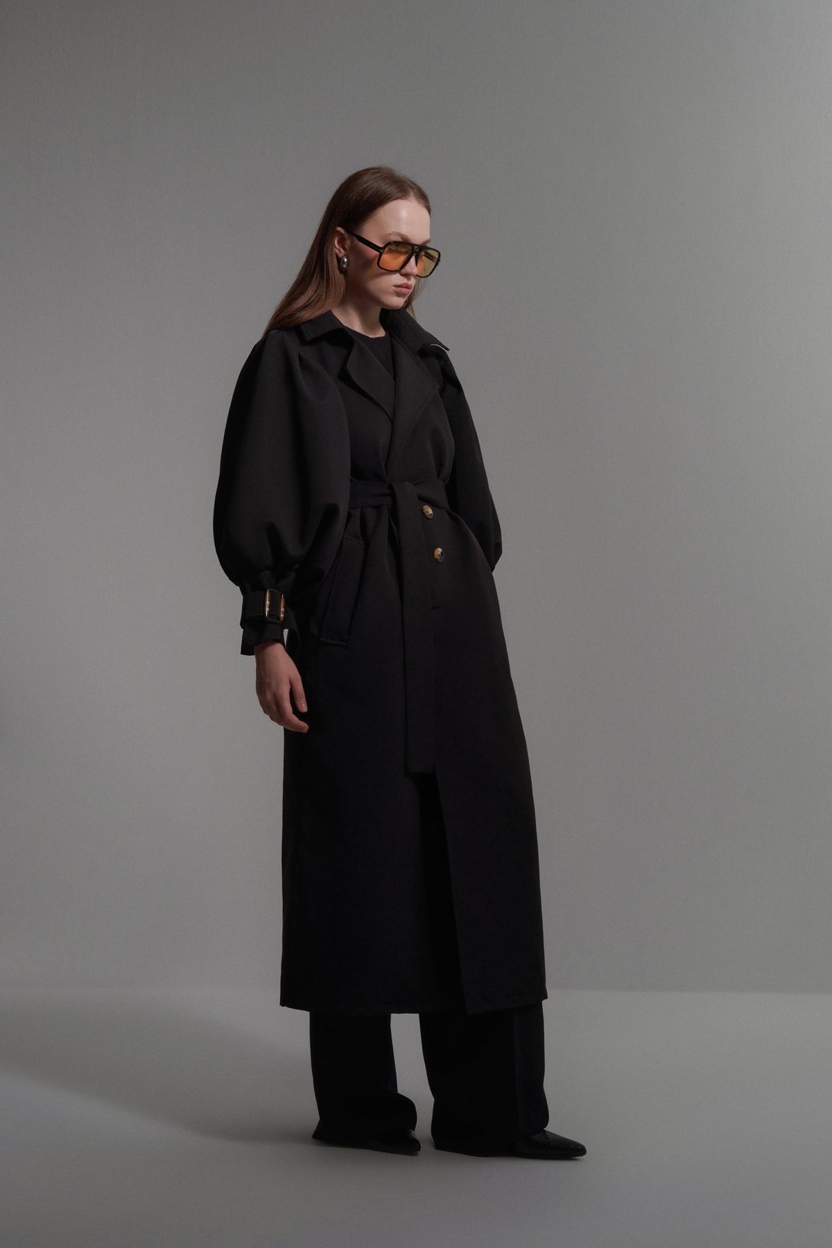 Balon Kol Uzun Trençkot