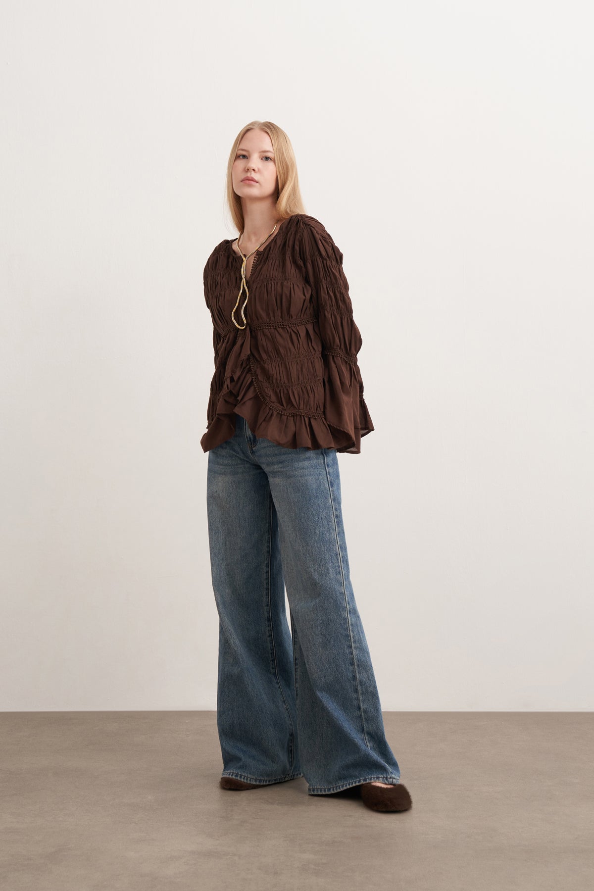 Asimetrik Vual Gömlek