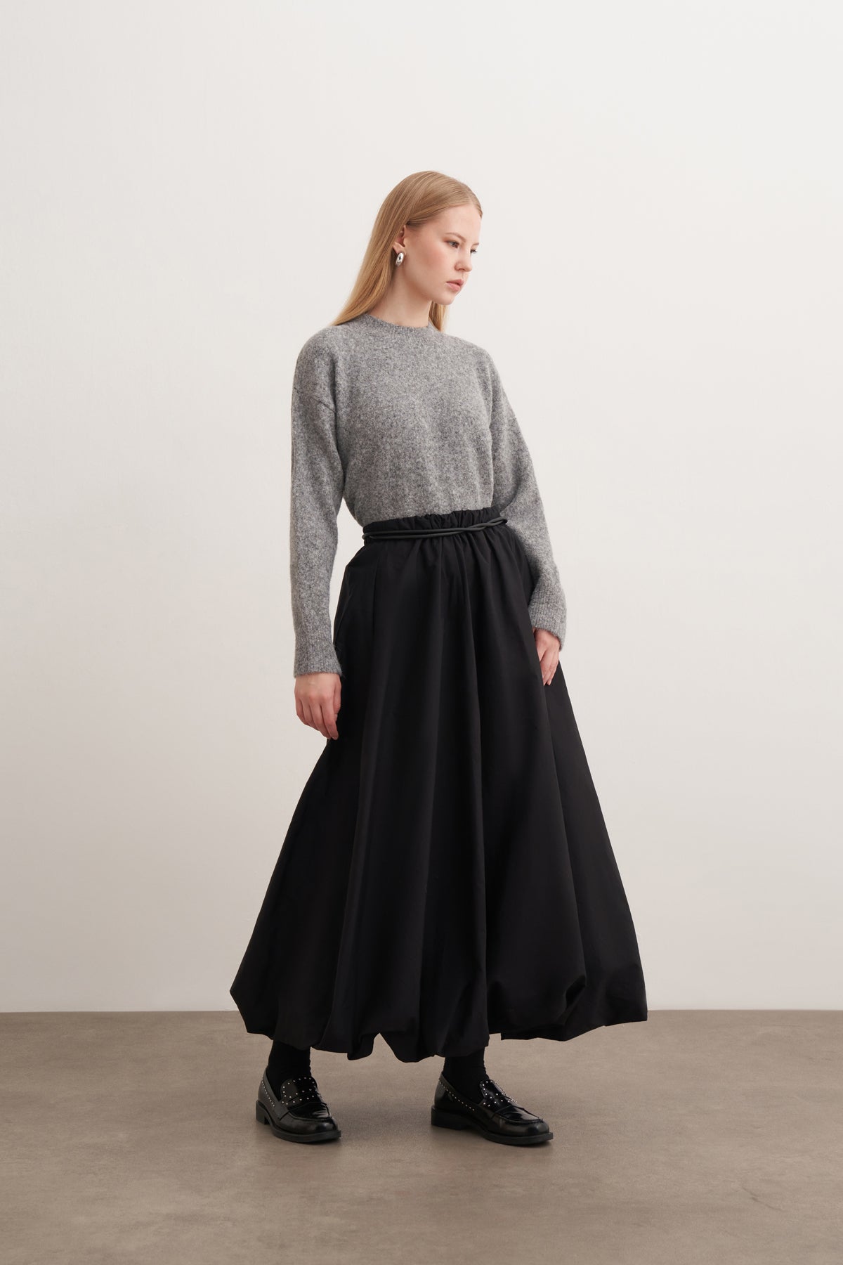 Poplin Balon Uzun Etek