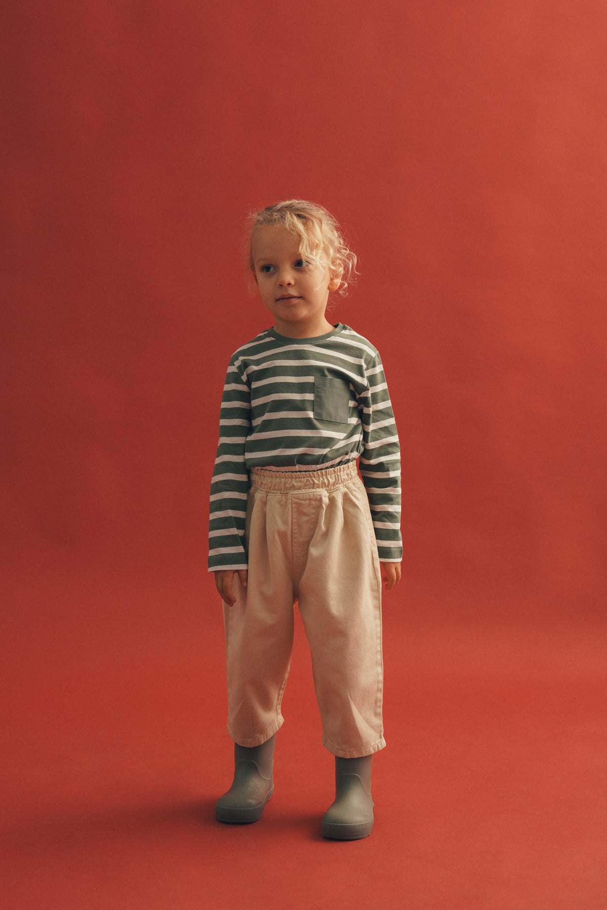 Bej Lastikli Bomber Pantolon (Üniseks)