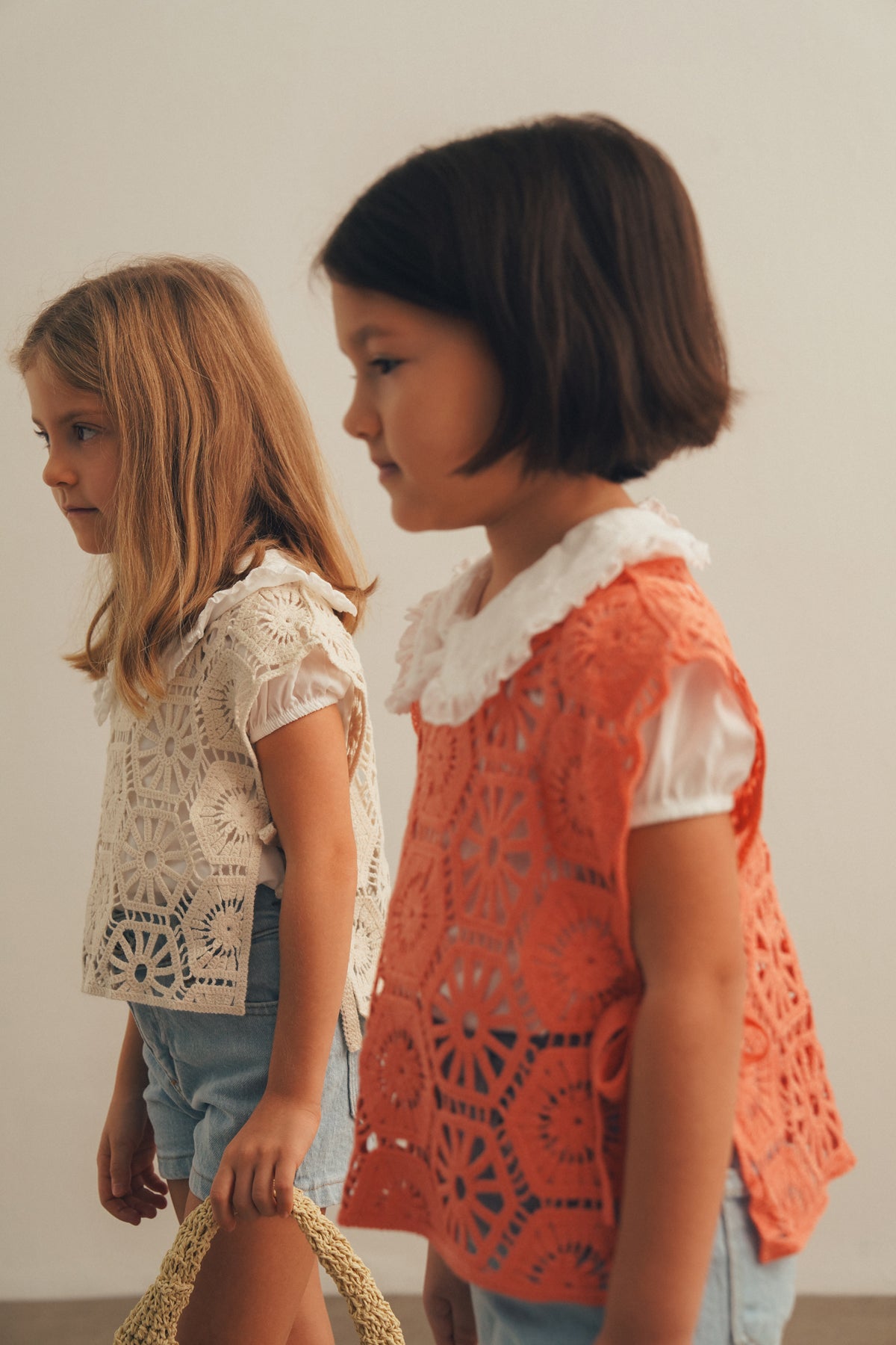 Örgü Yelekli Şort Takım