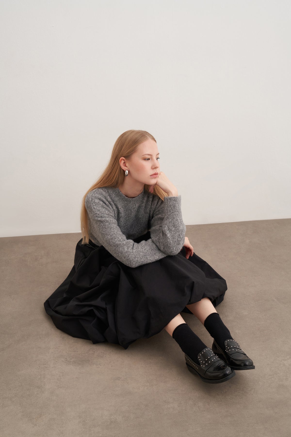 Poplin Balon Uzun Etek