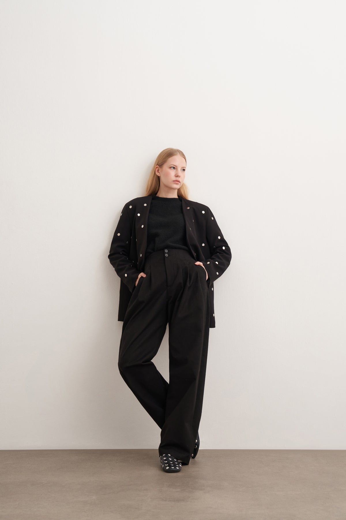 Zımbalı Rahat Kalıp Ceket