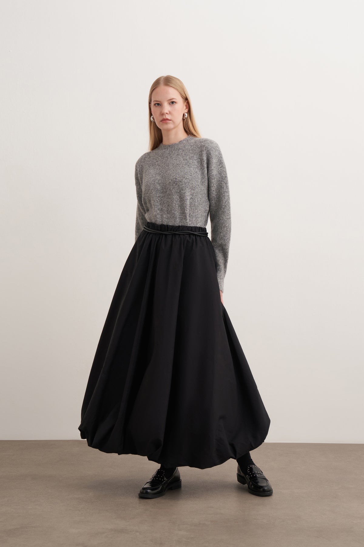 Poplin Balon Uzun Etek