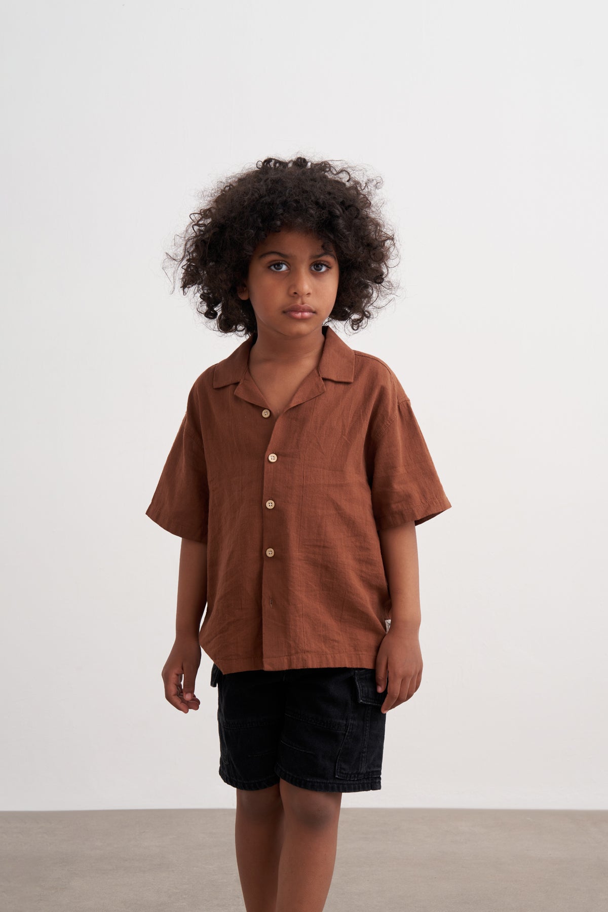 Siyah Kargo Cepli Denim Şort