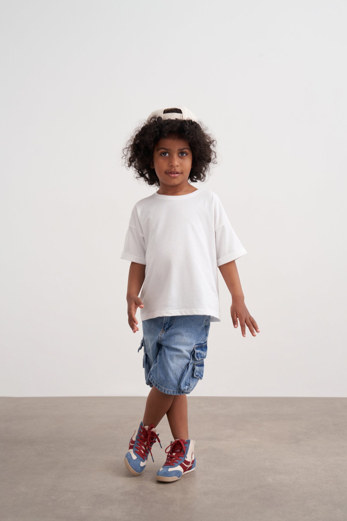 Kargo Cepli Denim Şort