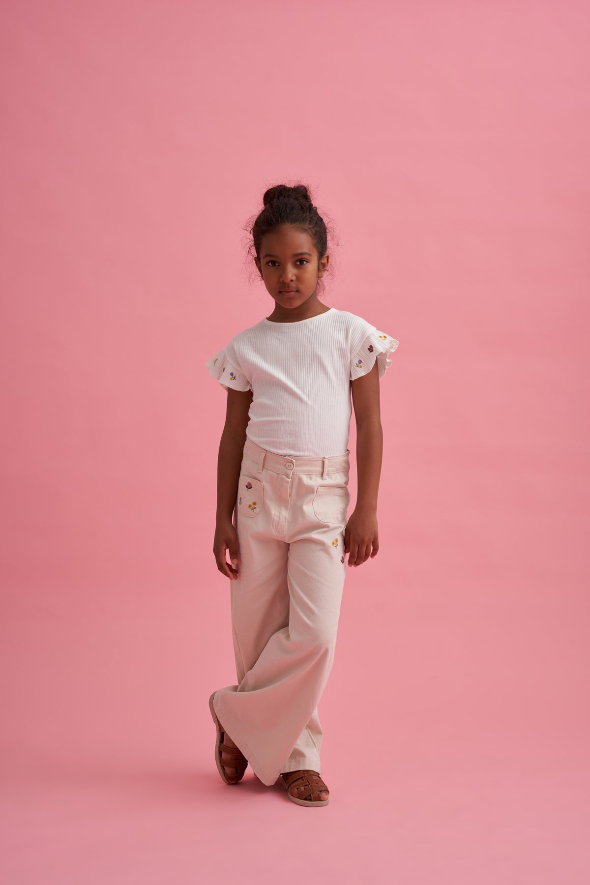 Nakışlı Jean Pantolon T-shirt Takım