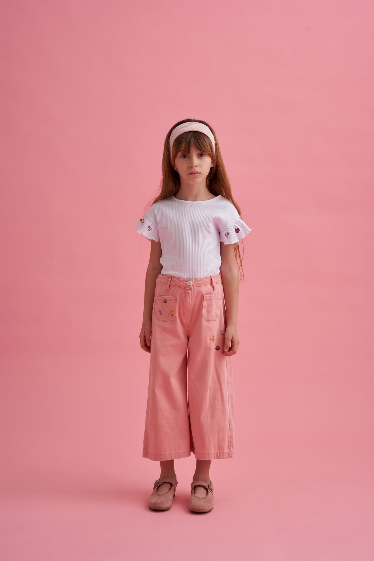 Nakışlı Jean Pantolon T-shirt Takım