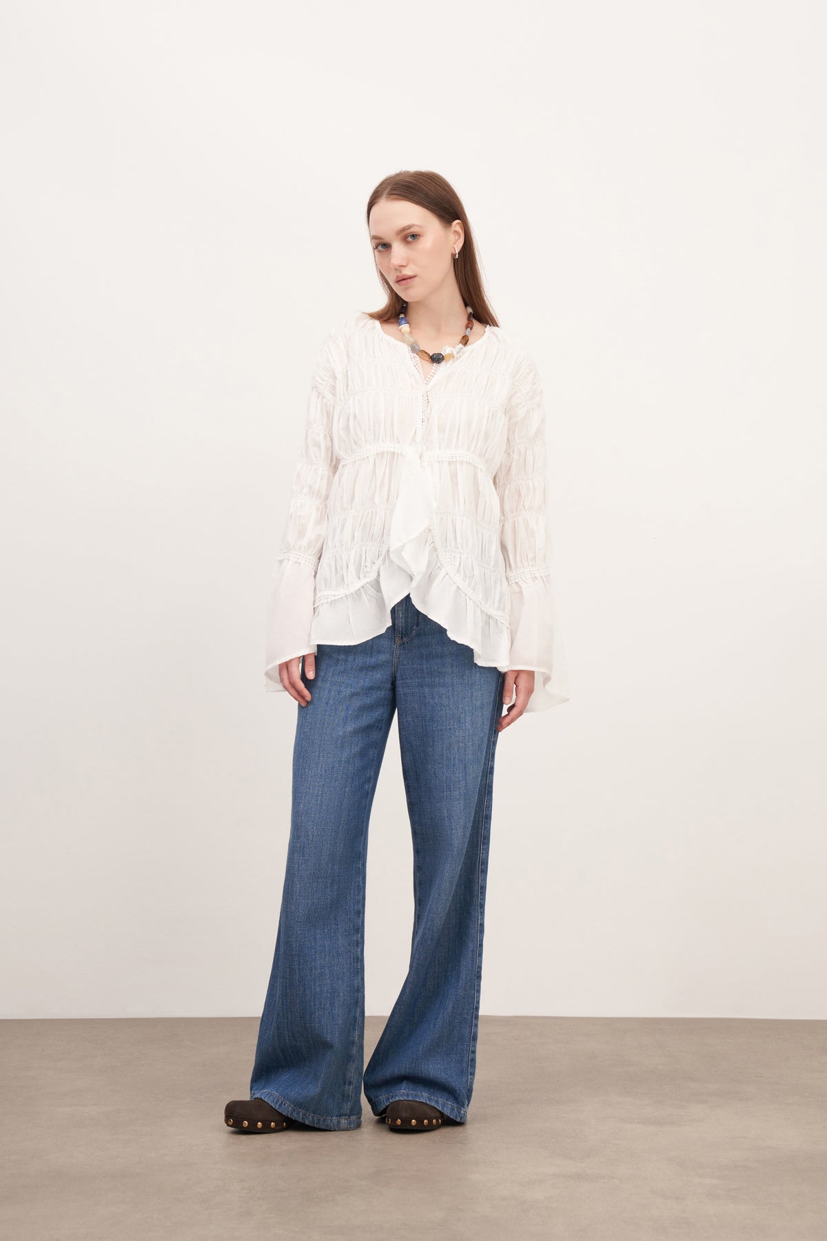 Asimetrik Vual Gömlek