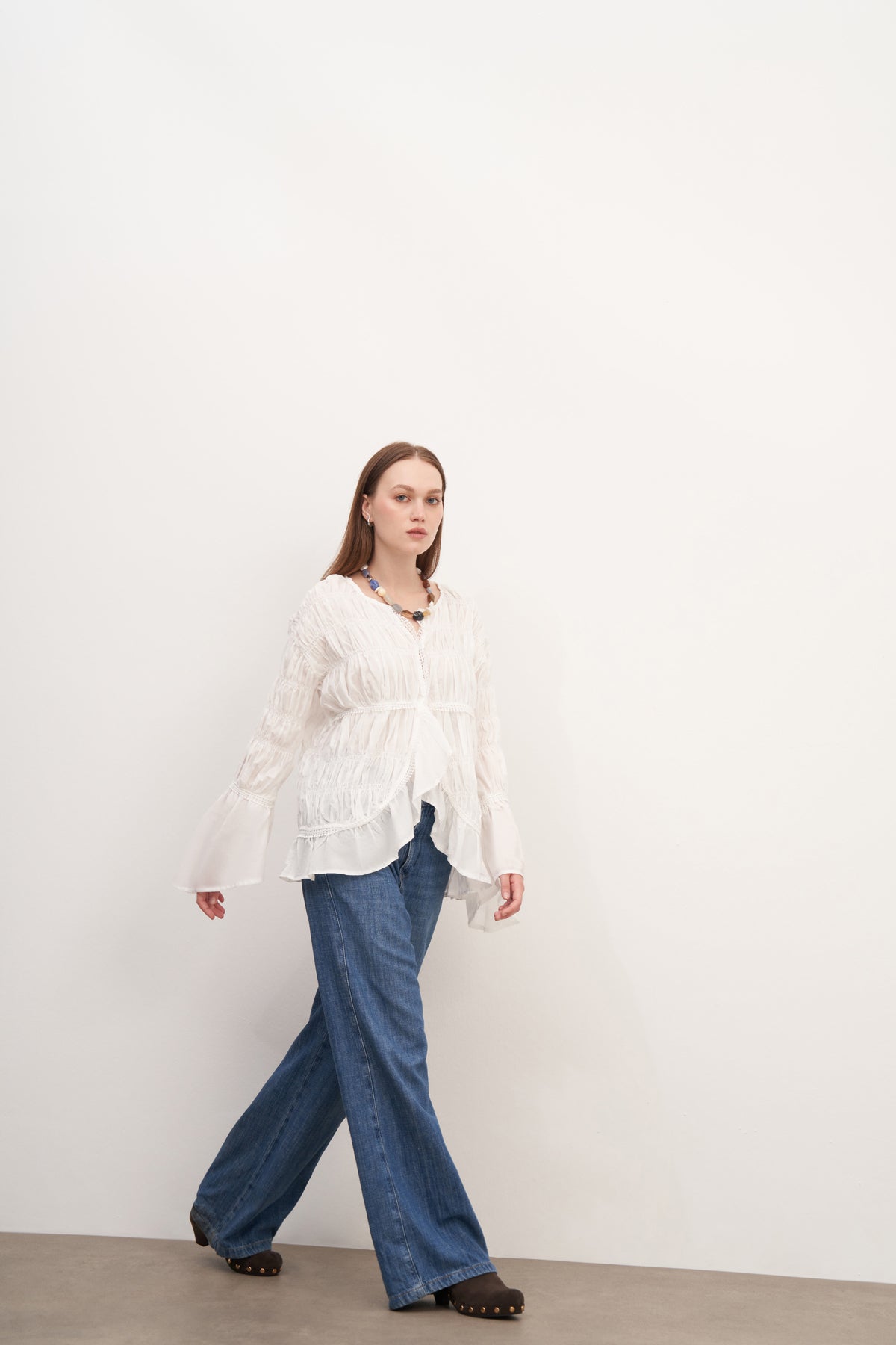 Asimetrik Vual Gömlek