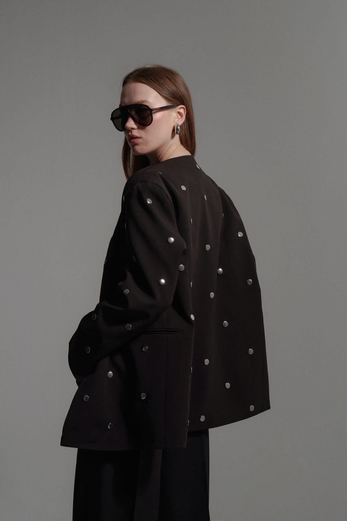 Zımbalı Rahat Kalıp Ceket