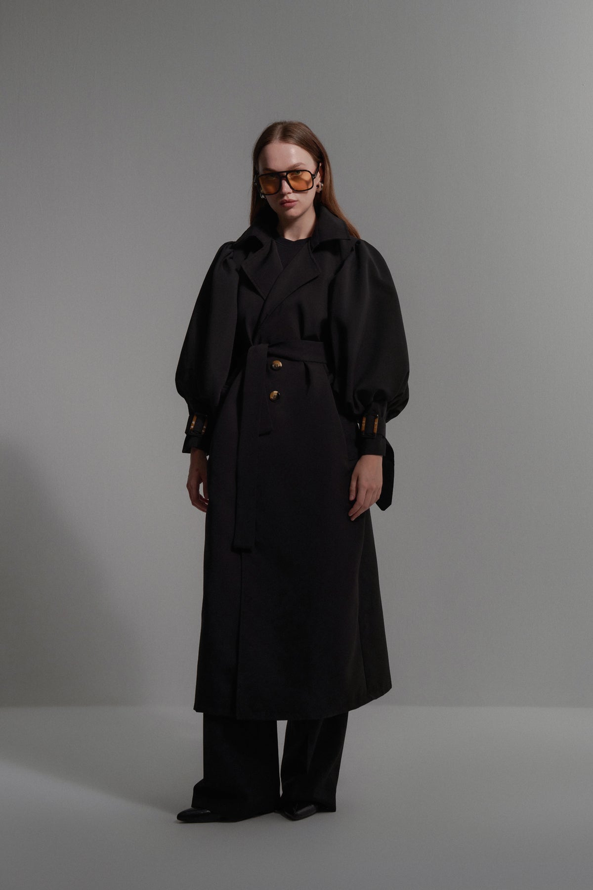 Balon Kol Uzun Trençkot