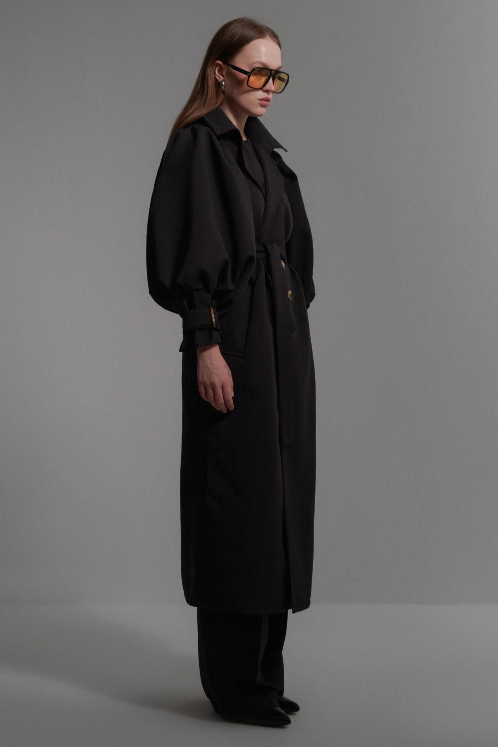 Balon Kol Uzun Trençkot