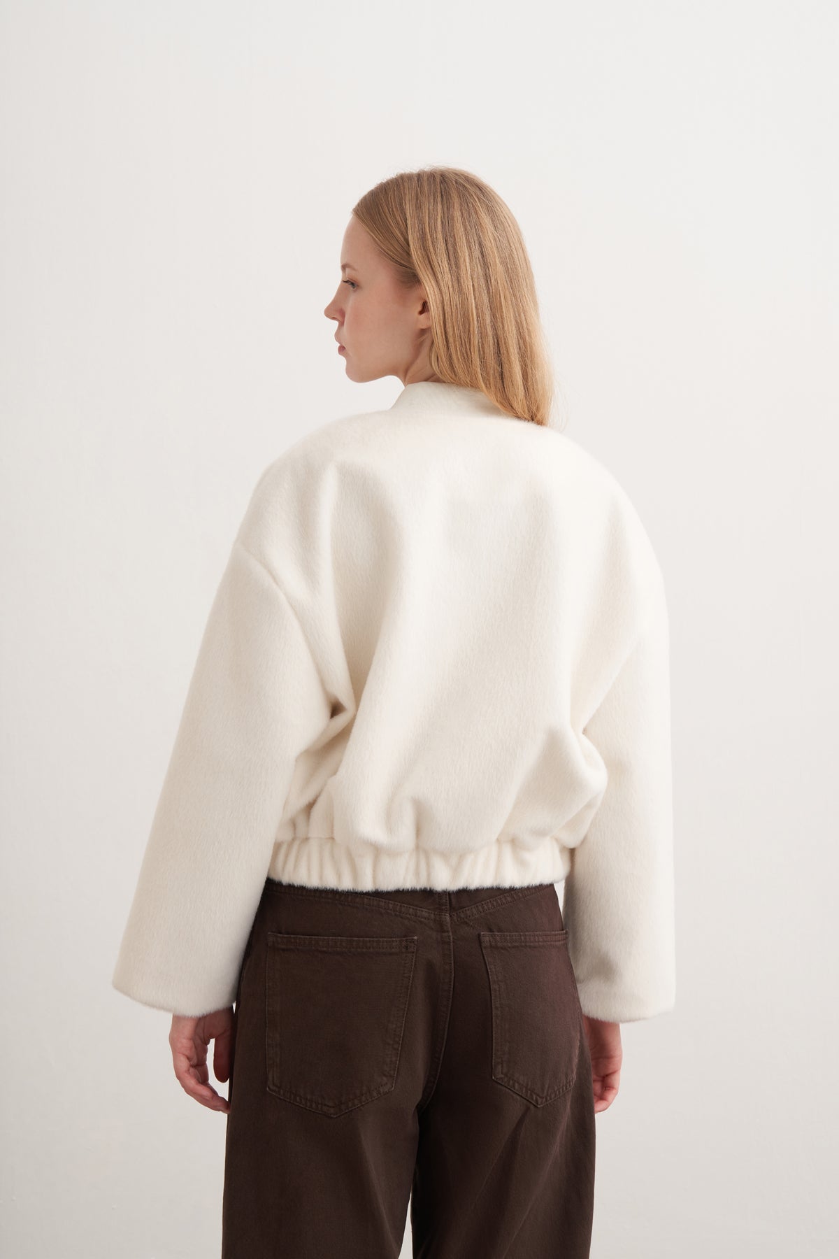 Tay Tüğü Kürk Bomber Ceket