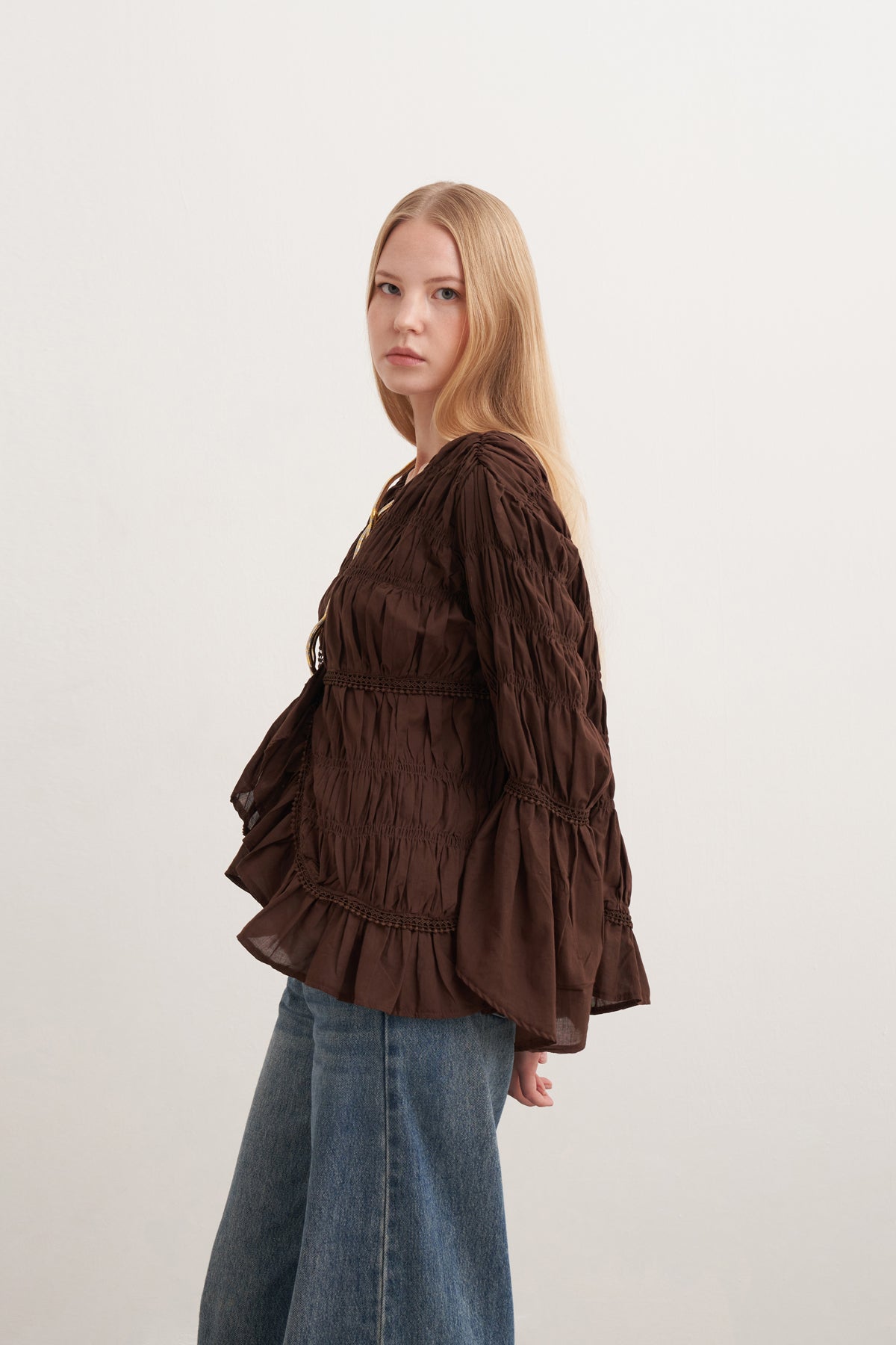 Asimetrik Vual Gömlek