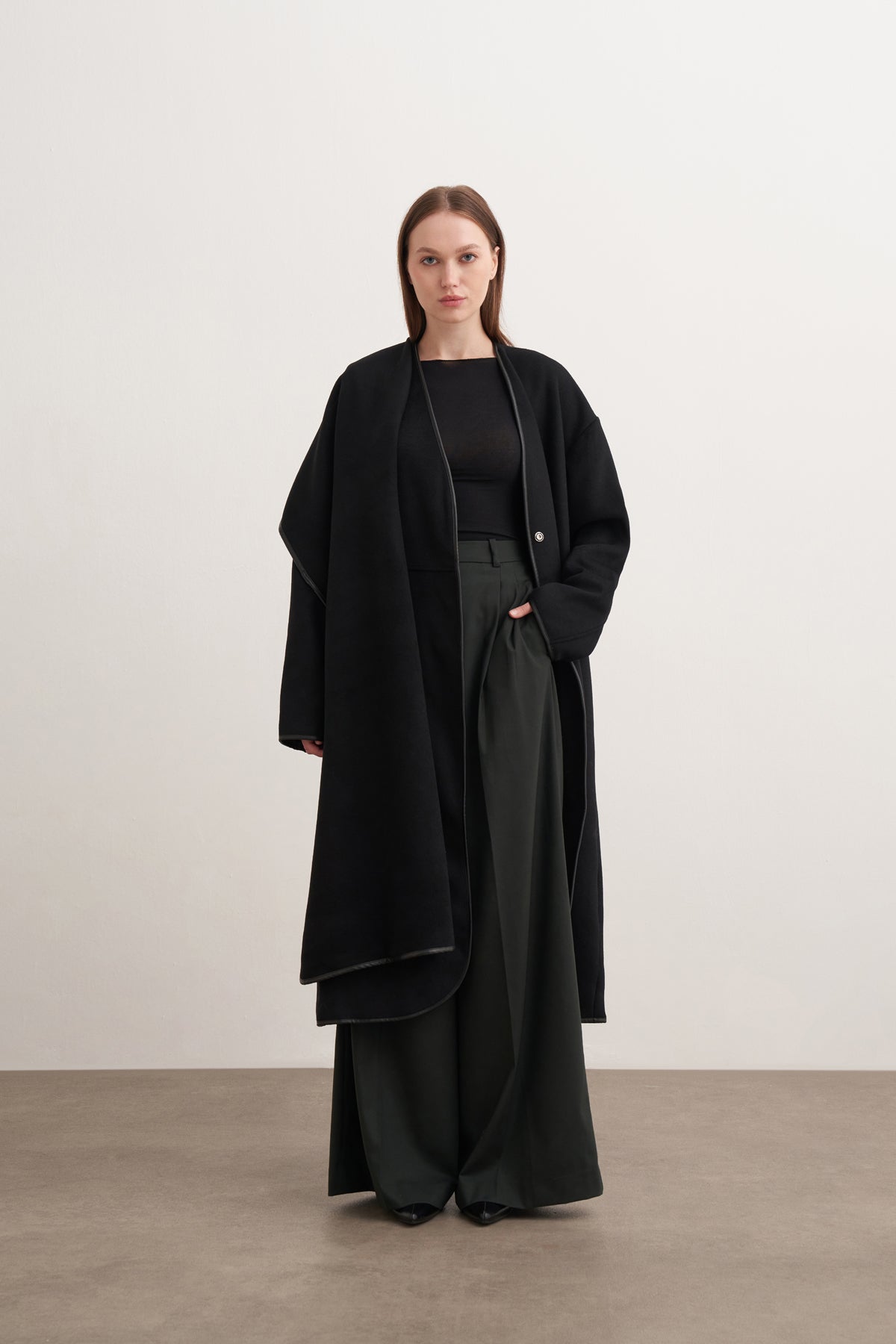 Şallı Uzun Kaşe Kaban