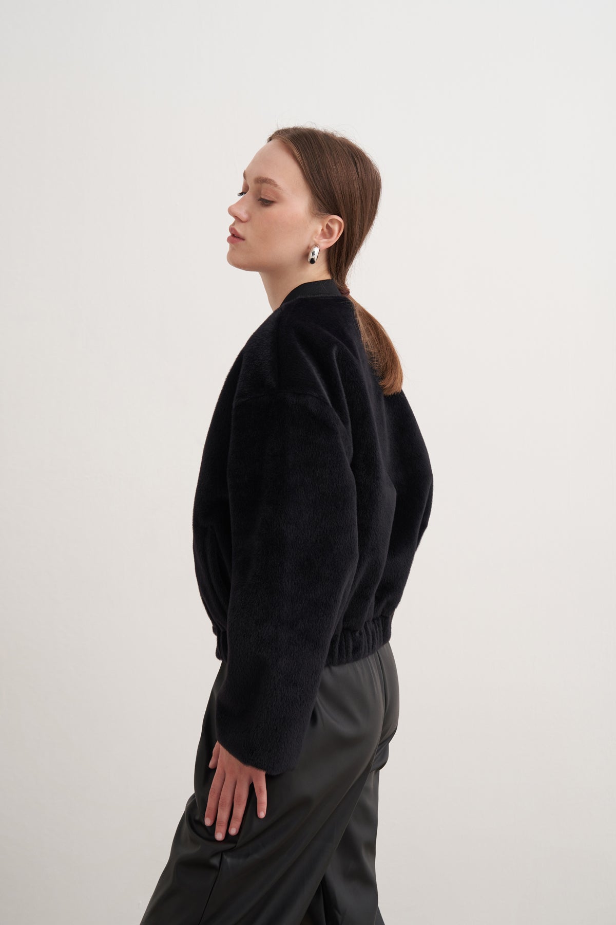 Tay Tüğü Kürk Bomber Ceket