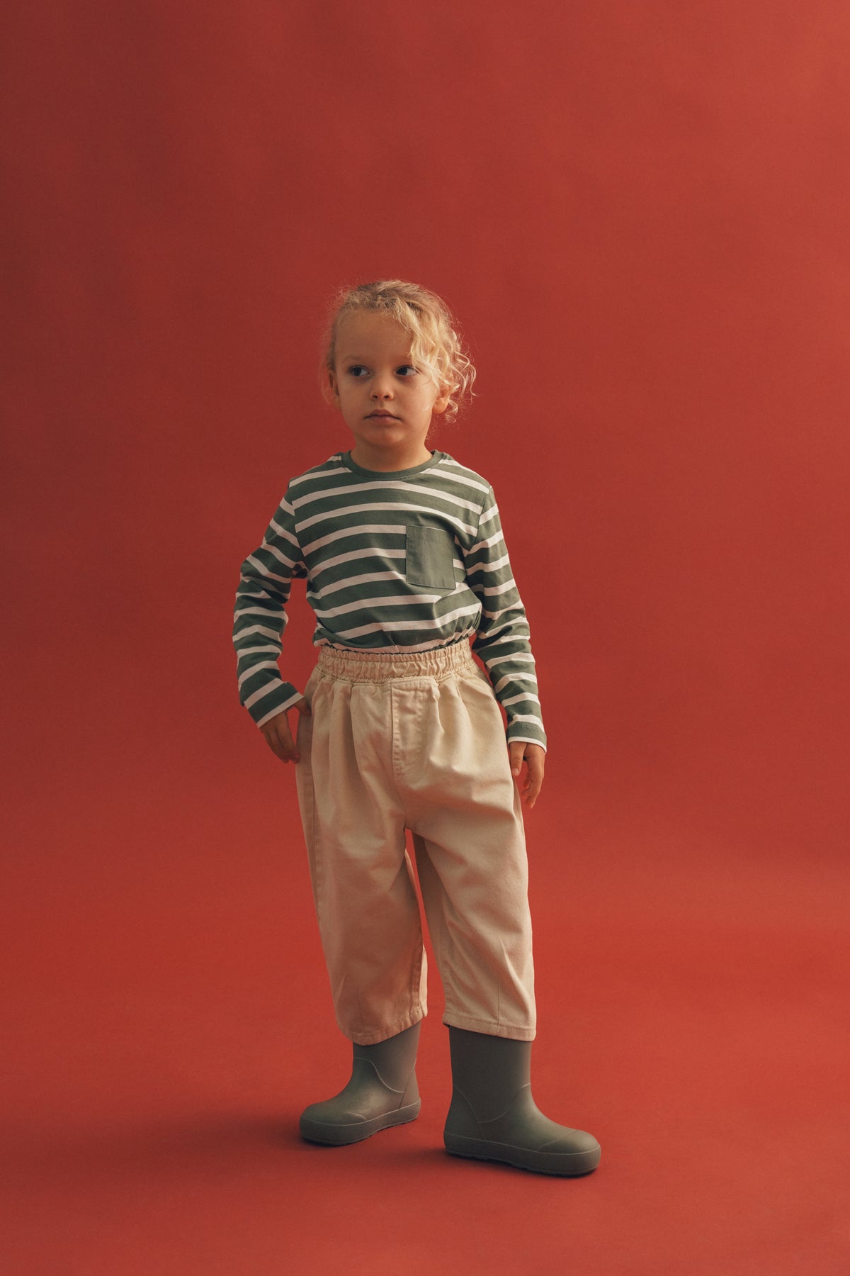 Bej Lastikli Bomber Pantolon (Üniseks)