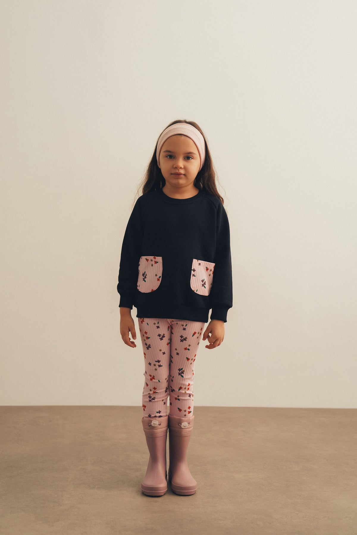 Çiçekli Tayt & Sweatshırt