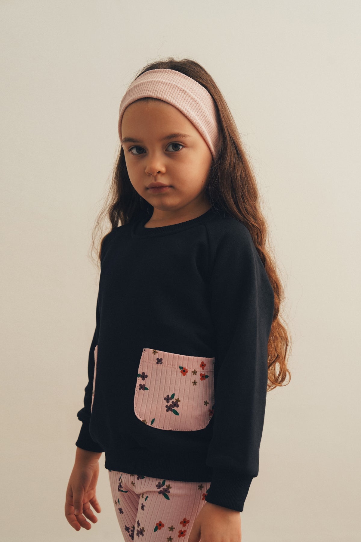 Çiçekli Tayt & Sweatshırt